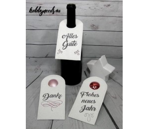 Stickserie ITH - Flaschenkleid Anhänger